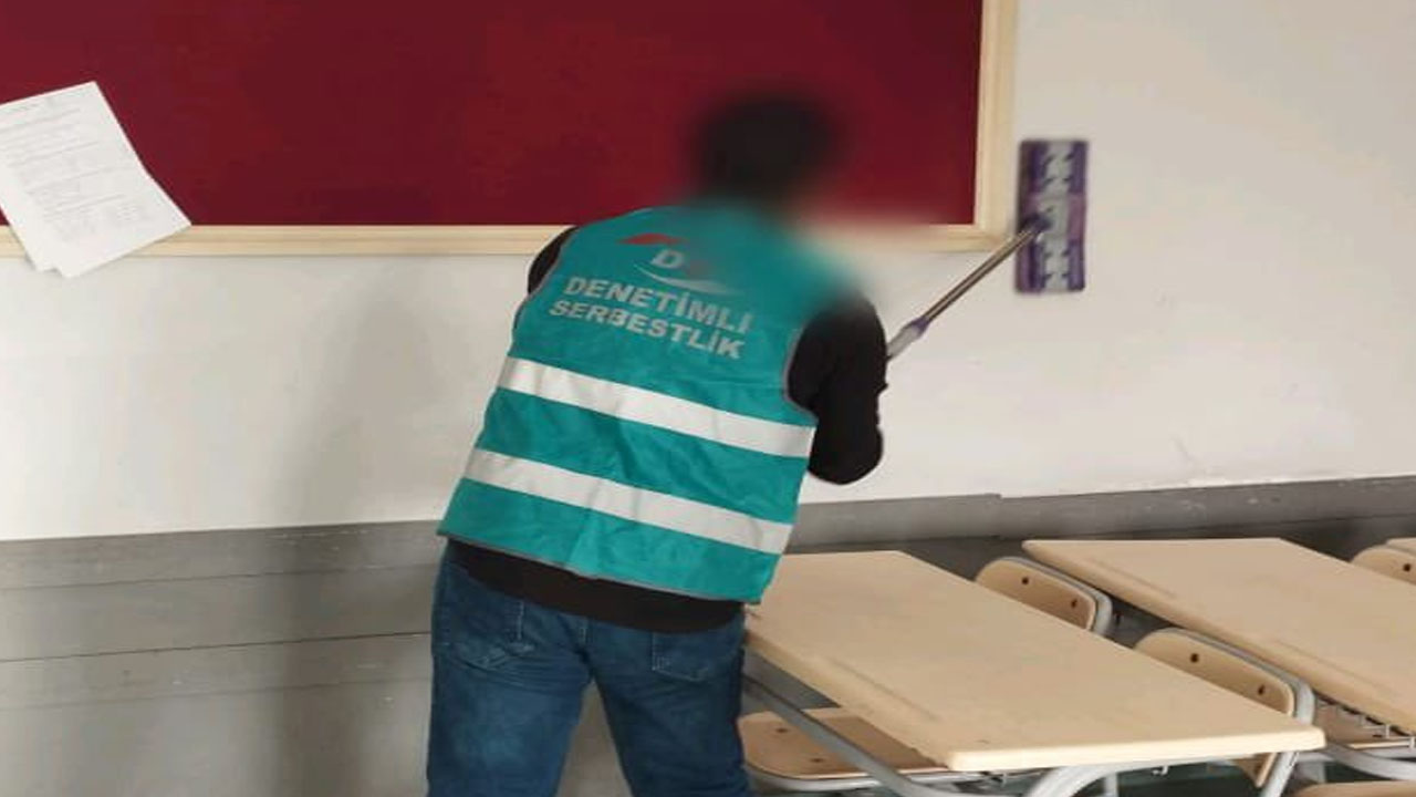 Hükümlüler Okul Temizledi1