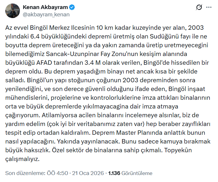 Deprem Açıklaması