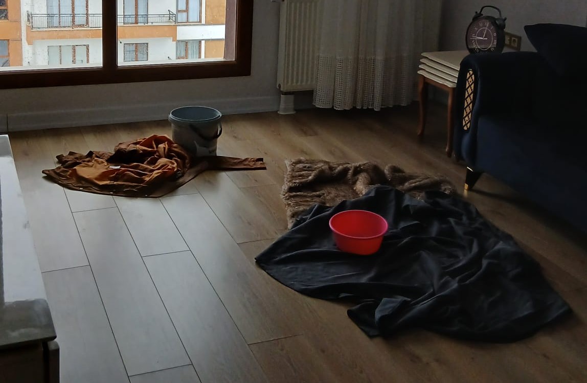 Toki̇ Konutlarının İçi Suyla Doldu! (4)