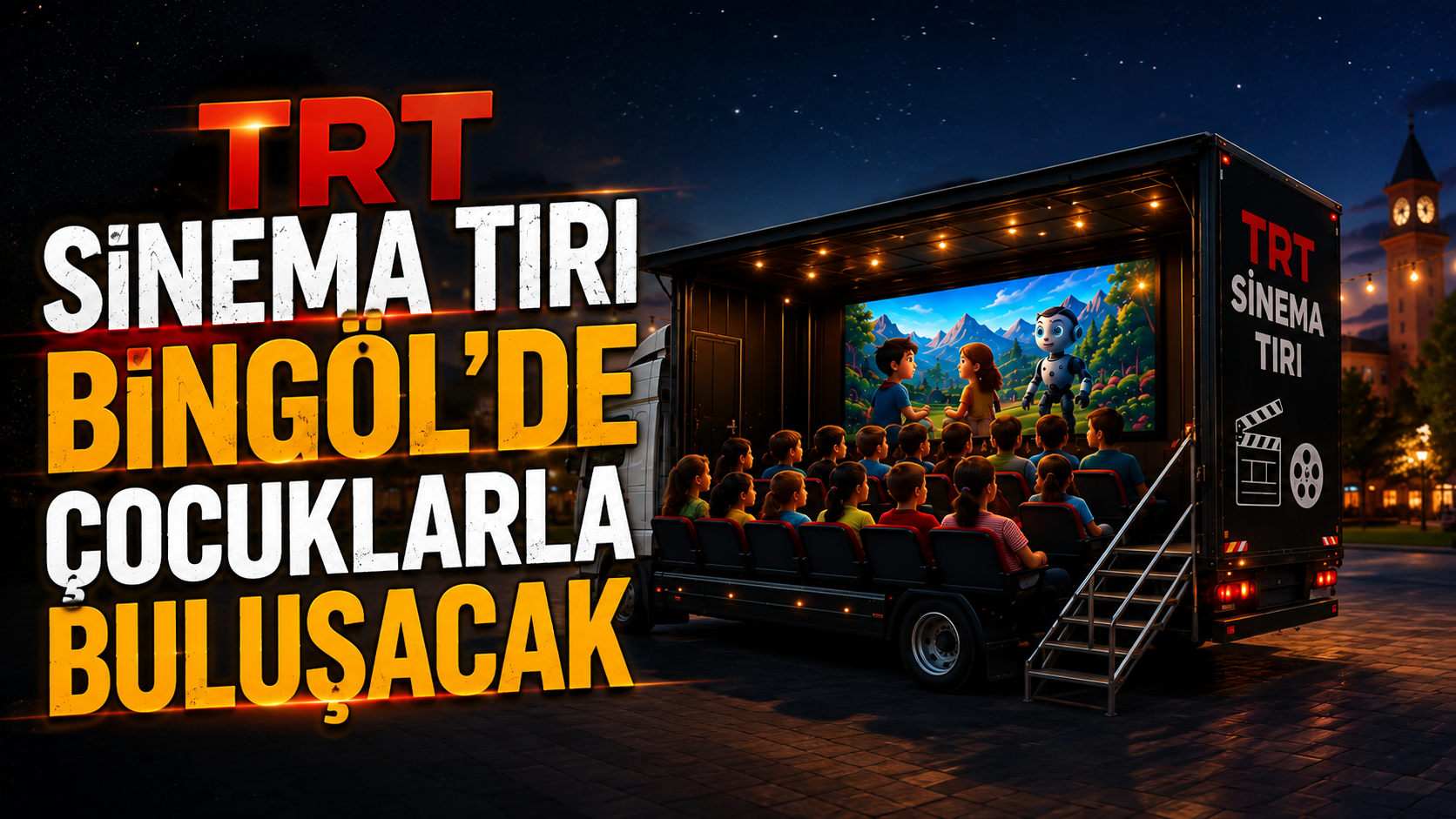 TRT Sinema Tırı Bingöl’de Çocuklarla Buluşacak