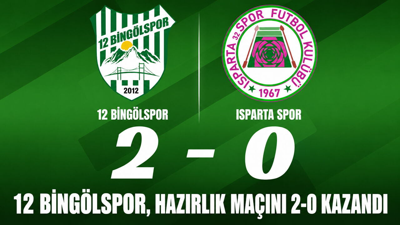 12 Bingölspor, Hazırlık Maçını 2-0 Kazandı
