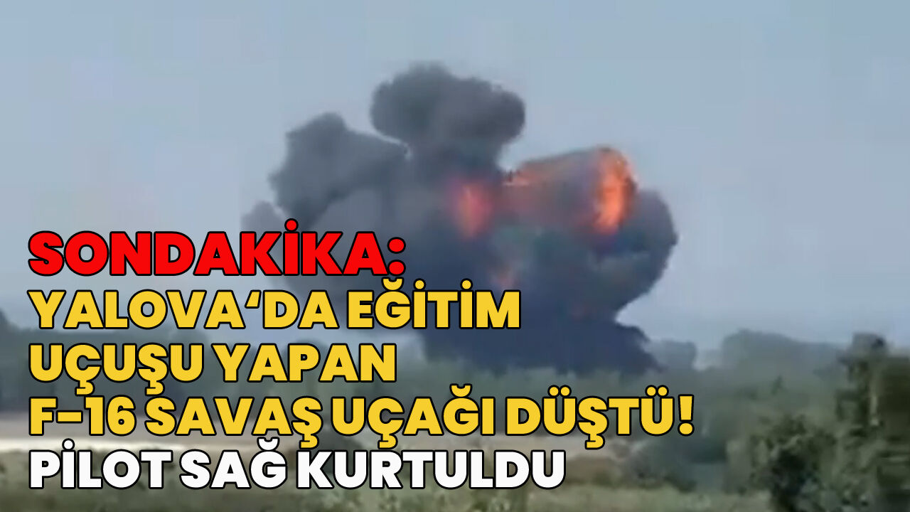 Eğitim Uçuşu Yapan F-16 Uçağı Düştü!