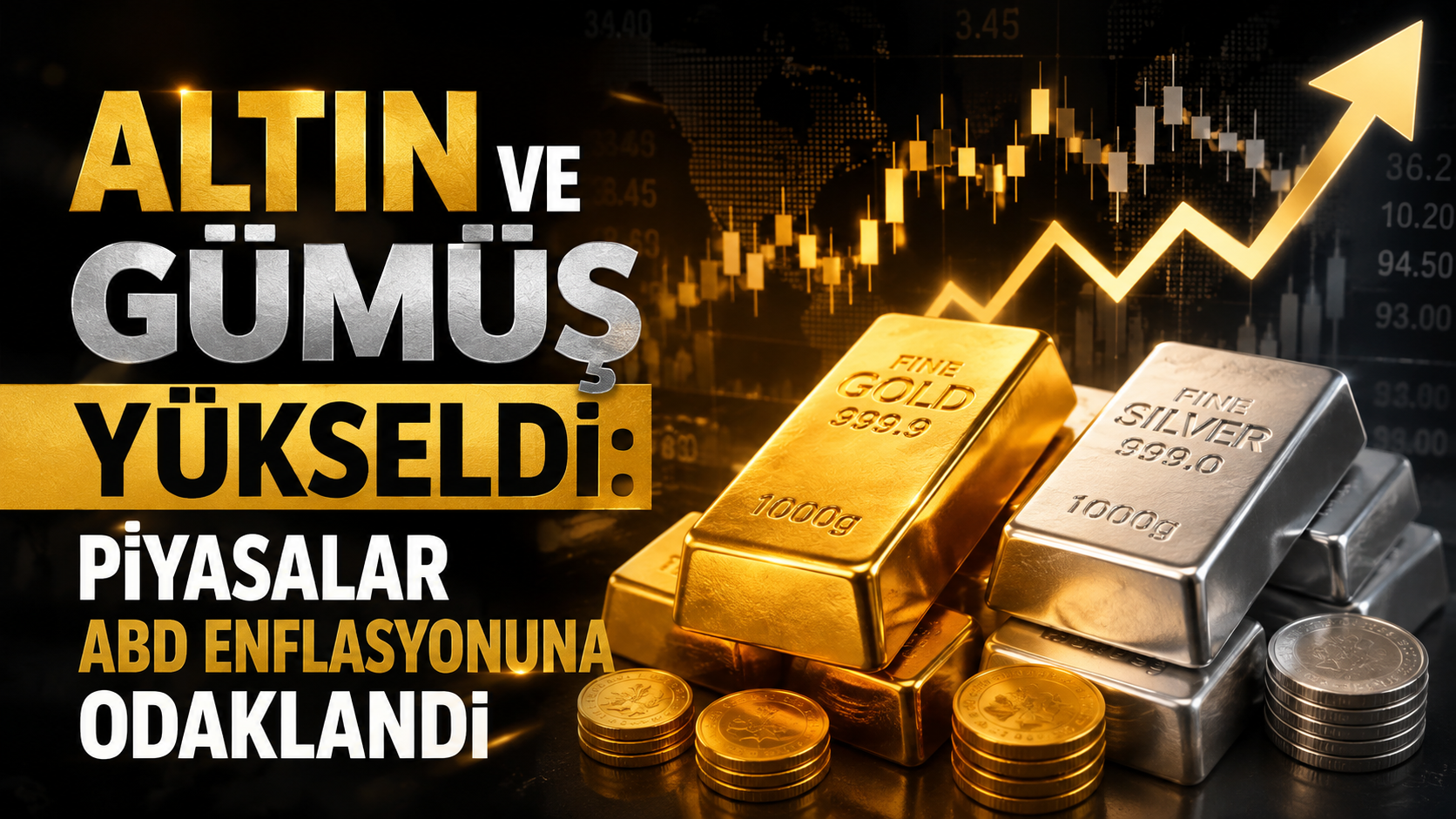 Altın Ve Gümüş Yükseldi: Piyasalar ABD Enflasyonuna Odaklandı