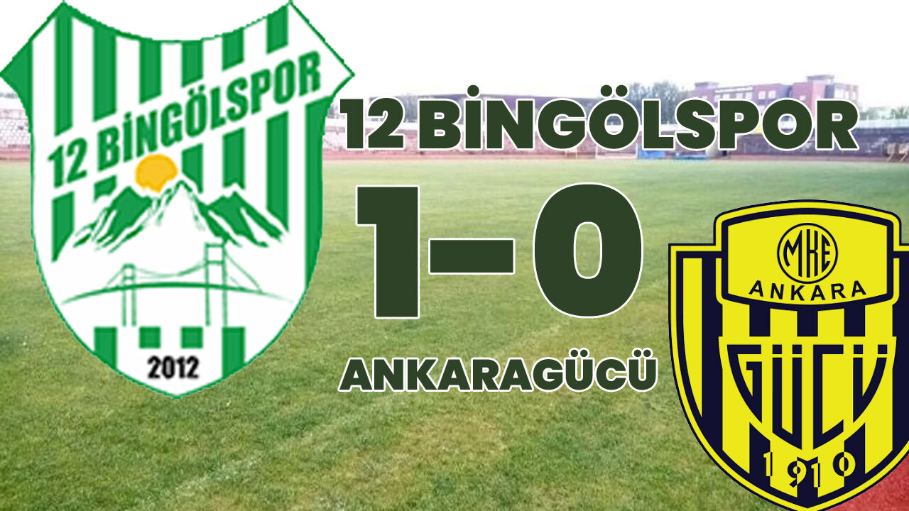 12 Bingölspor, MKE Ankaragücü'nü 1-0 Yendi!