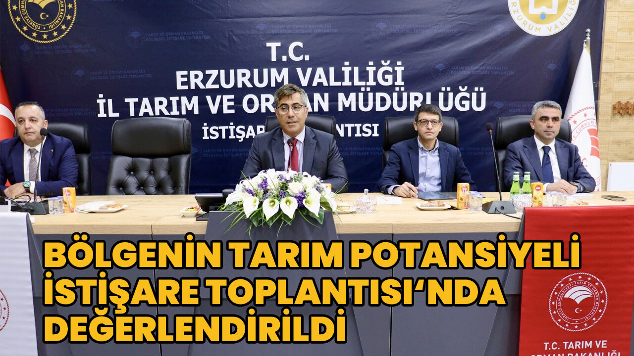 Bölge İllerinin Tarımsal Potansiyeli, Erzurum’da Masaya Yatırıldı