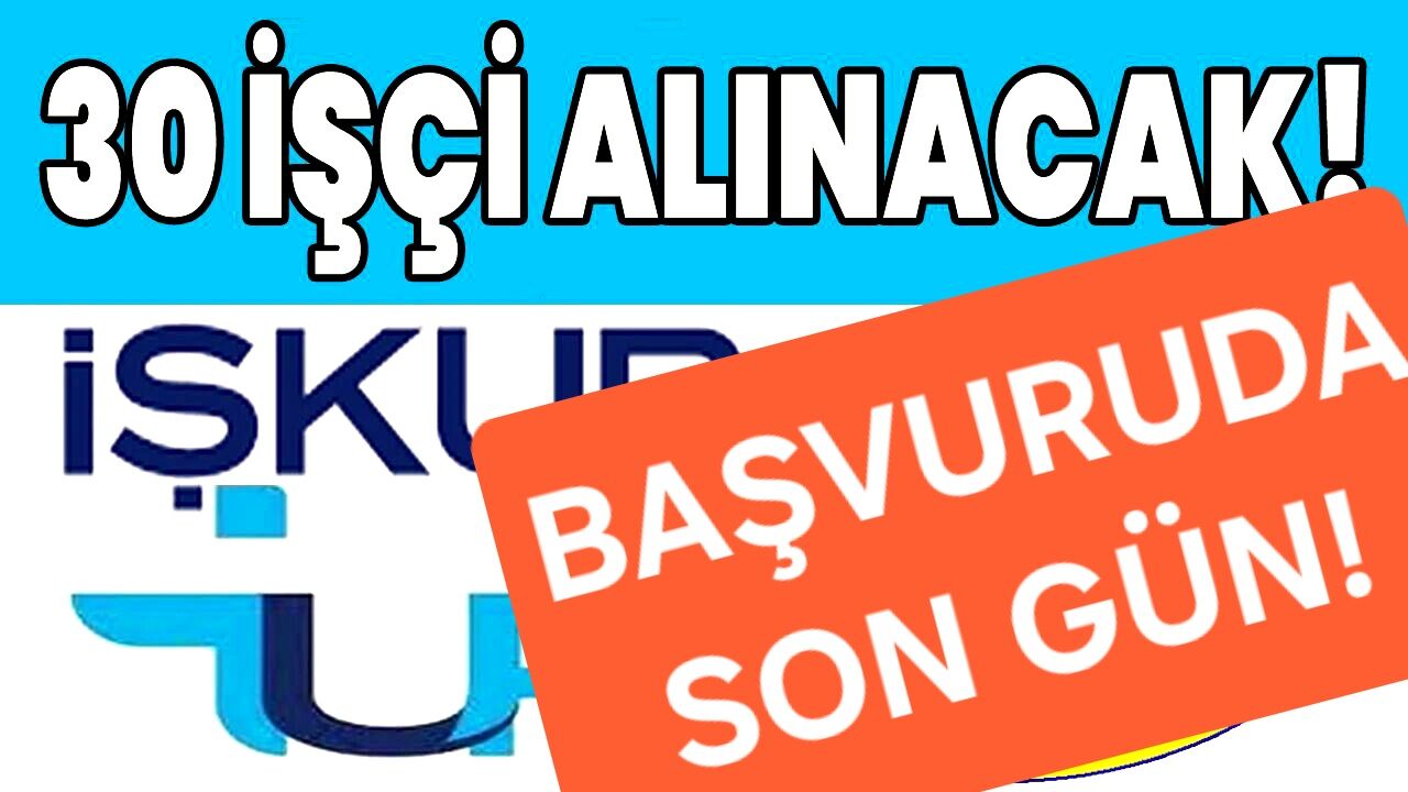 Bingöl’de 30 İşçi Alımı: Başvuru için Son Gün!