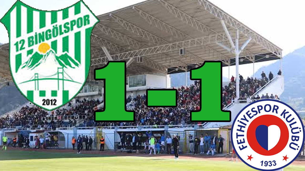 12 Bingölspor, Deplasmanda Berabere Kaldı
