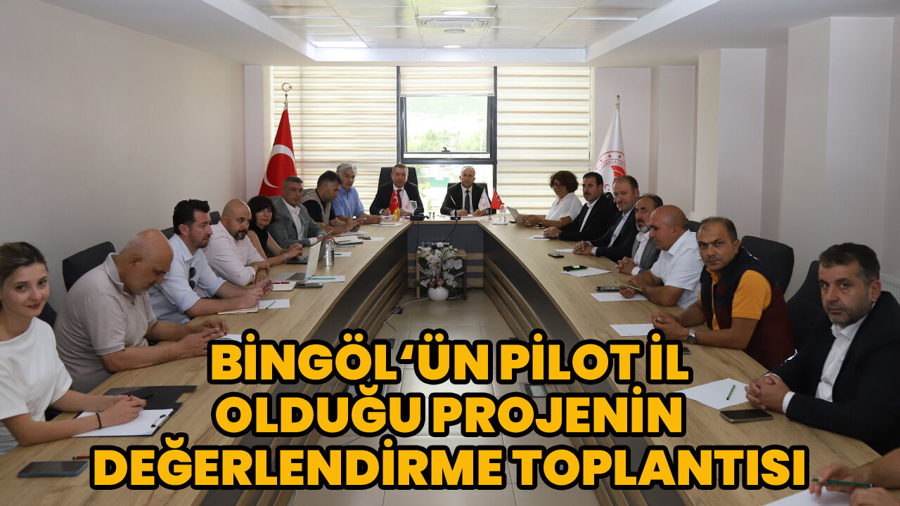 Bingöl Pilot İl Olacak! Doğal Temelli Çözümler Projesi Koordinasyon Toplantısı Yapıldı