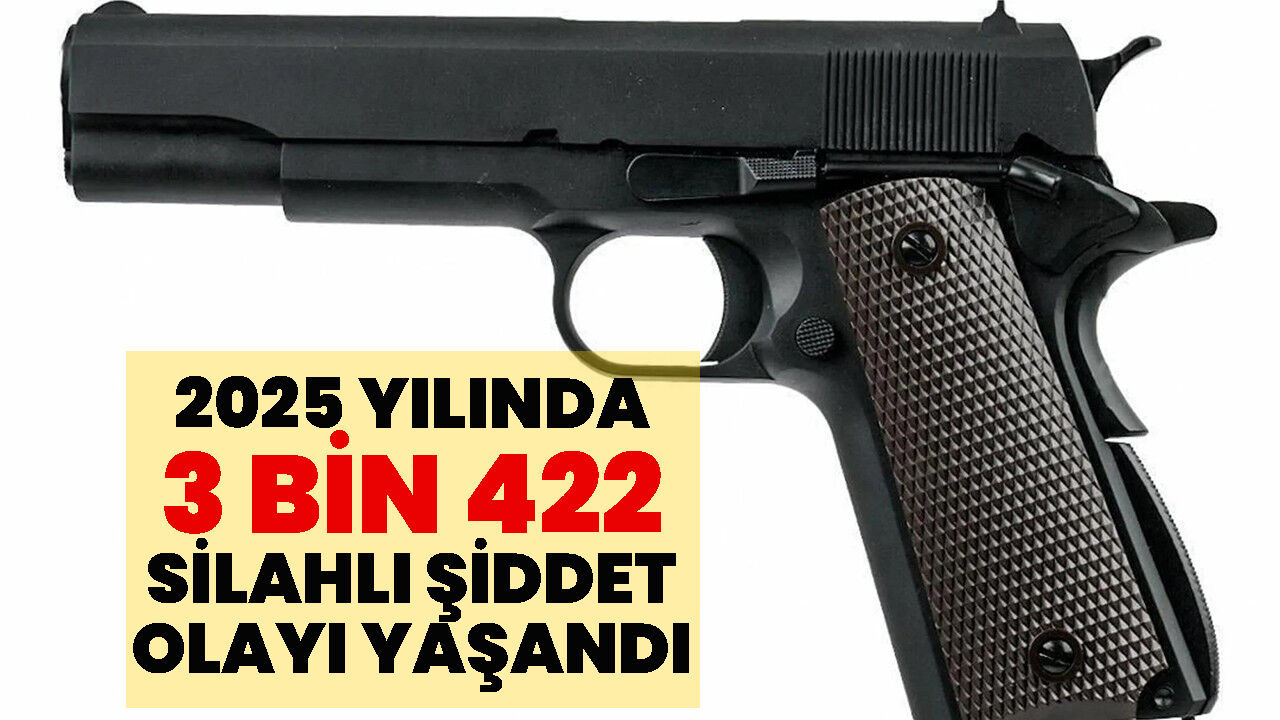 2025 Yılında 3 Bin 422 Silahlı Şiddet Olayı Yaşandı
