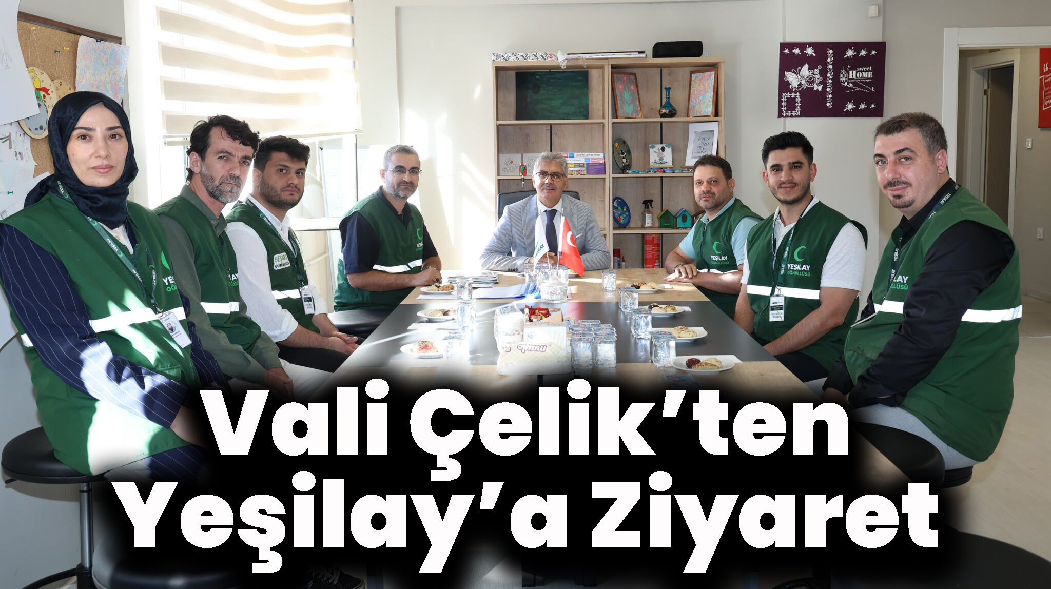 Vali Çelik’ten Yeşilay’a Ziyaret
