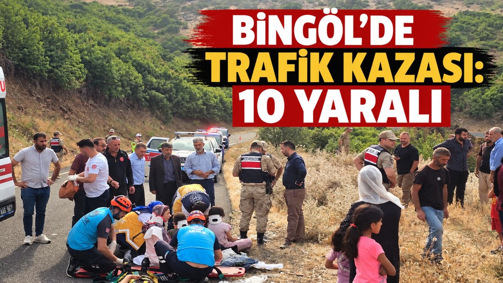 Adaklı’da Trafik Kazası: 10 Yaralı