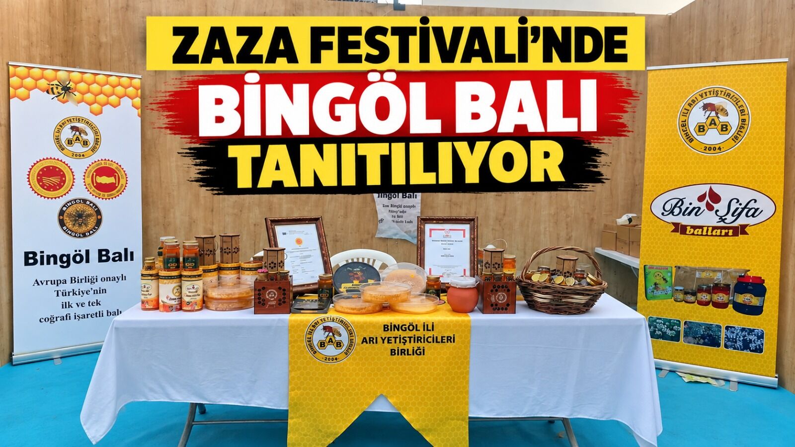 Zaza Festivali’nde Bingöl Balı Tanıtılıyor
