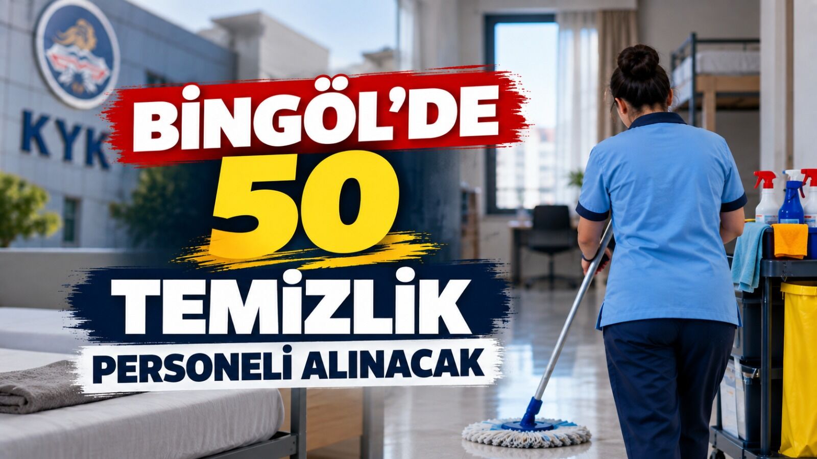 Bingöl’de 50 Temizlik Personeli Alınacak