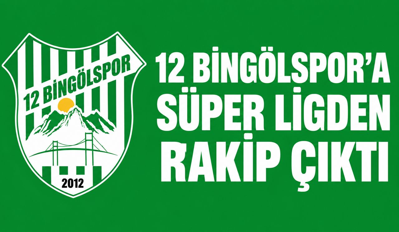12 Bingölspor'a Süper Lig'den Rakip Çıktı