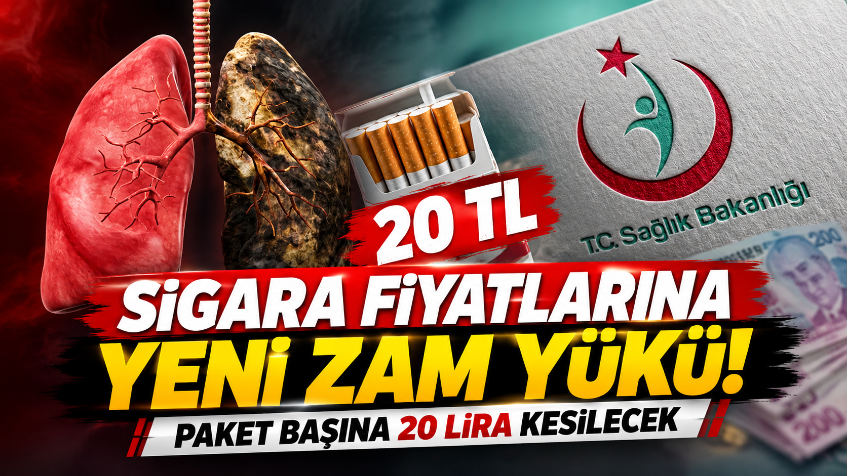 Sigara Fiyatlarına Yeni Zam Yükü! Paket Başına 20 Lira Kesilecek