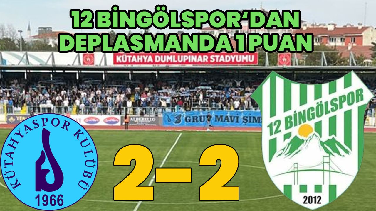 12 Bingölspor, Deplasmanda Berabere Kaldı