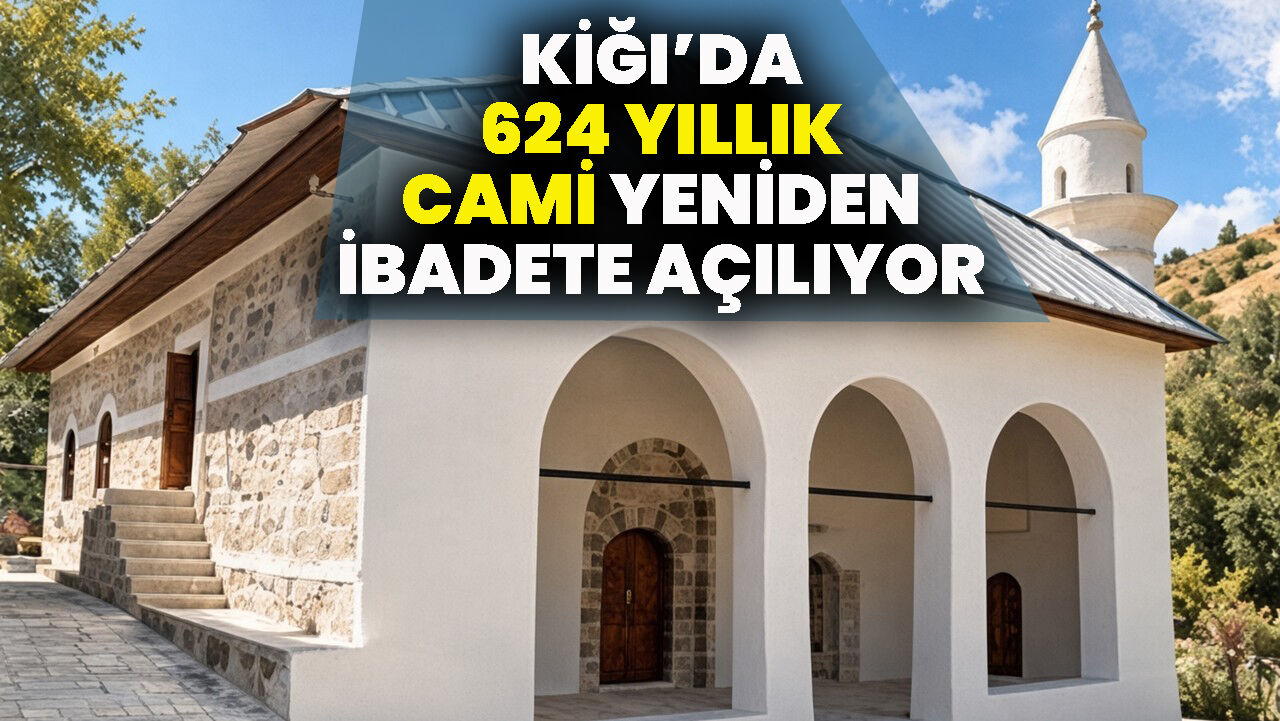 Kiğı’da 624 Yıllık Cami Yeniden İbadete Açılıyor