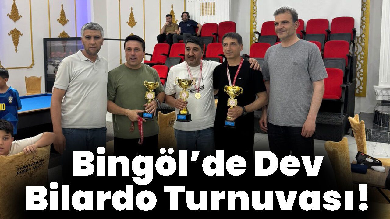 Bingöl’de Dev Bilardo Turnuvası!