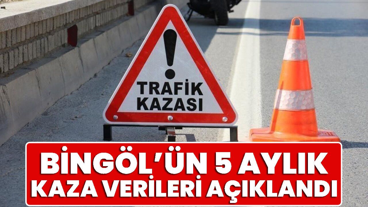 Bingöl’ün 5 Aylık Kaza Verileri Açıklandı