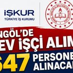 Bingöl’de Dev İşçi Alımı! Toplam 647 Personel Alınacak
