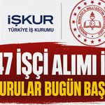 Bingöl'de 647 İşçi Alımı İçin Başvurular Bugün Başlıyor!