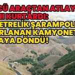Bingöl'de 200 Metrelik Şarampole Yuvarlandı: Kamyonet Sürücüsü Sağ Kurtuldu