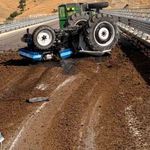 Tunceli'de Traktör Devrildi: 1 Yaralı