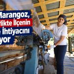Kadın Marangoz, Eşiyle Birlikte İlçenin Kereste İhtiyacını Karşılıyor