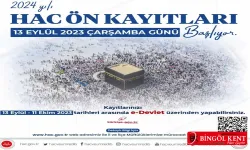 Hac ön kayıtları başlıyor