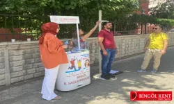 Sağlıklı yaşam standı kuruldu