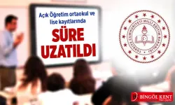 Açıköğretim Kayıtlarında Süre Uzatıldı