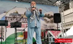 Bingöl'de Aksa Tufanı'na destek mitingine yoğun katılım
