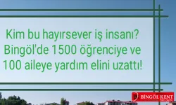 Bingöl’de isimsiz hayırseverden dev yardım...