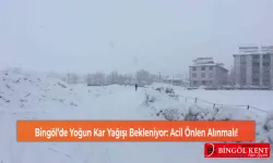 Bingöl’de Yoğun Kar Yağışı Bekleniyor: Acil Önlen Alınmalı!