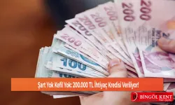 Şart Yok Kefil Yok: 200.000 TL İhtiyaç Kredisi Veriliyor!