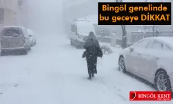 Bingöl İçin Bu Geceye Dikkat!