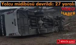 Yolcu Midibüsü Şarampole Devrildi: 27 Yaralı