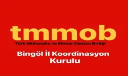 TMMOB Bingöl İl Koordinasyon Kurulundan İsrail'e Kınama!