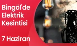 Bingöl’de Elektrik Kesintisi: 7 Haziran