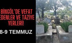 Bingöl’de Vefat Edenler ve Taziye Yerleri Nerede?