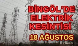 Bingöl’de 18 Ağustos 2024 Tarihinde Planlı Elektrik Kesintileri!