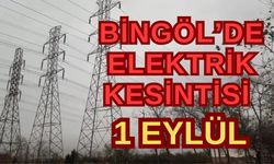 Bingöl'de 1 Eylül Pazar Günü Planlı Elektrik Kesintileri Yaşanacak