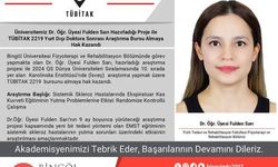 Bingöl Üniversitesi'nden Dr. Fulden Sarı'ya Uluslararası Başarı