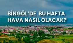 BİNGÖL’DE BU HAFTA HAVA NASIL OLACAK?