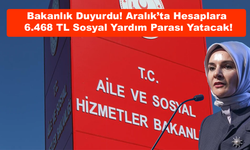 Bakanlık Duyurdu! Aralık’ta Hesaplara 6.468 TL Sosyal Yardım Parası Yatacak!