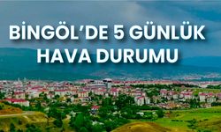 Bingöl’de 5 Günlük Hava Durumu