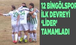 12 Bingölspor, İlk Devreyi 'Lider' Tamamladı