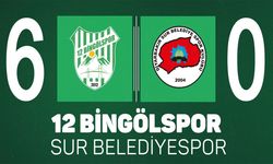 12 Bingölspor, İkinci Devreye 6-0'la Başladı