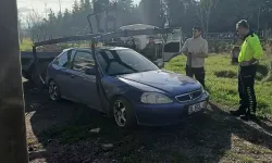 Sürücü, Dur İhtarına Uymayınca Polis Aracıyla Çarpıştı, 1 Yaralı