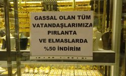 Elazığ’da Bir Kuyumcu Gassallara Pırlanta Ve Elmaslarda Yarı Fiyat Kampanyası Başlattı.